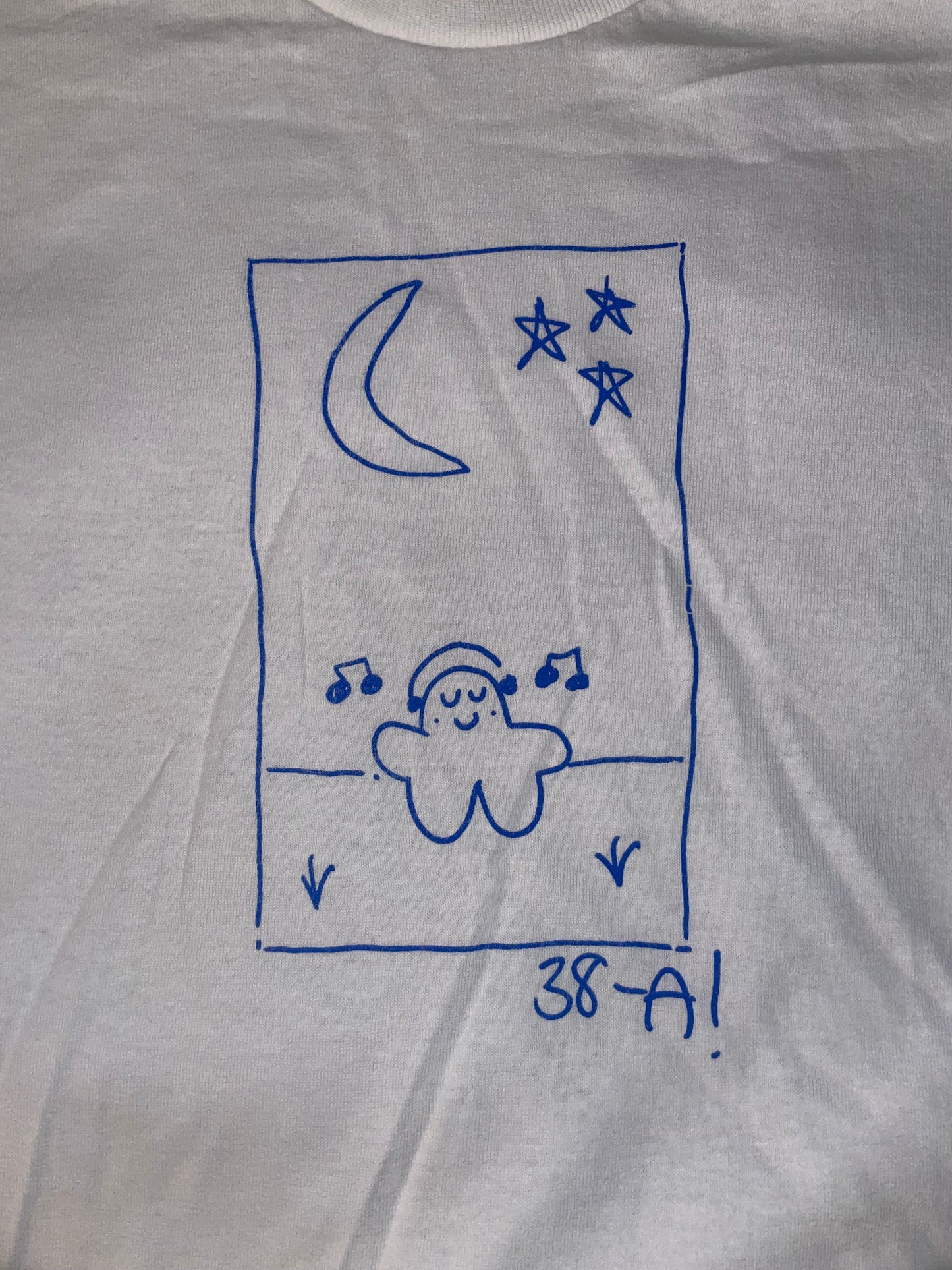 "NIGHTCRAWLER" TEE BLUE/WHITE